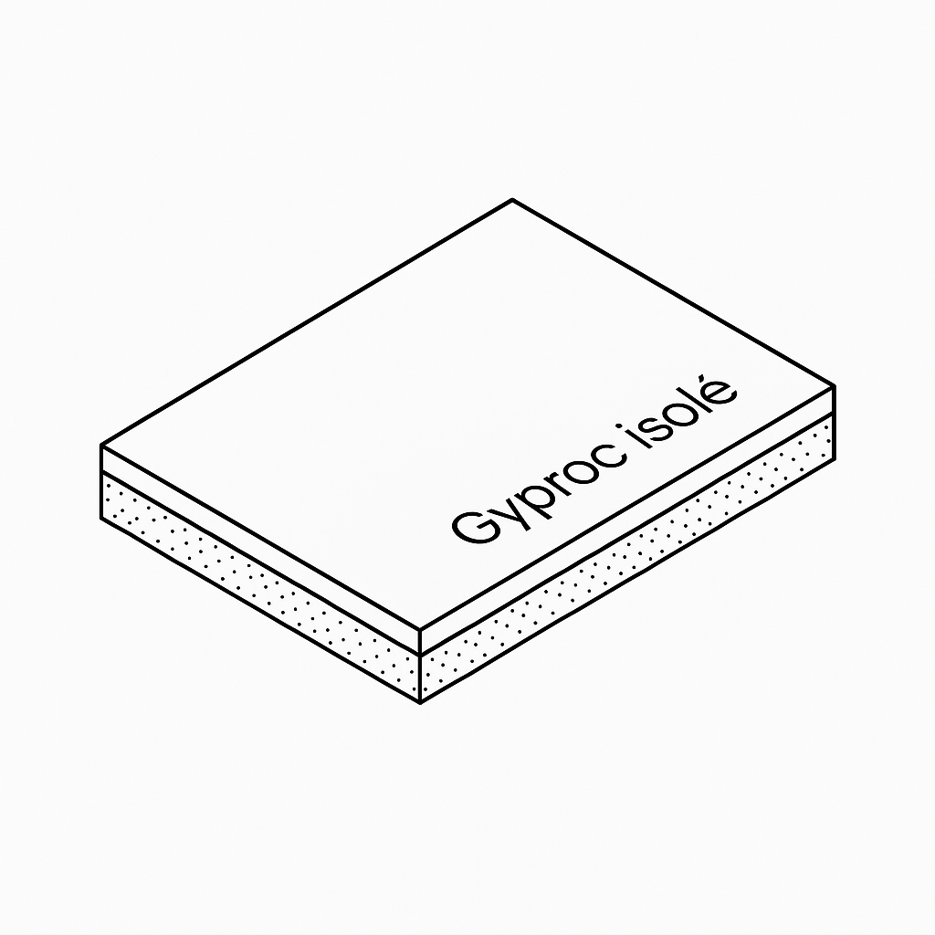 Gyproc isolé