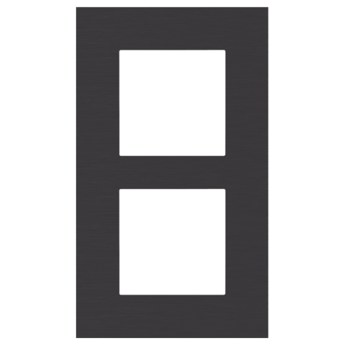 double-vertical-black-matte-intense-plate