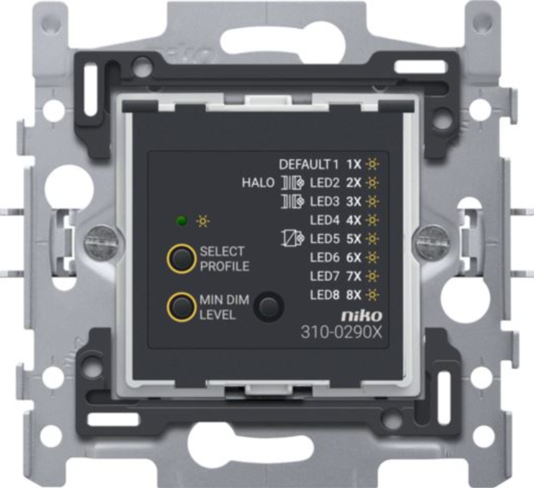 push-button dimmer base