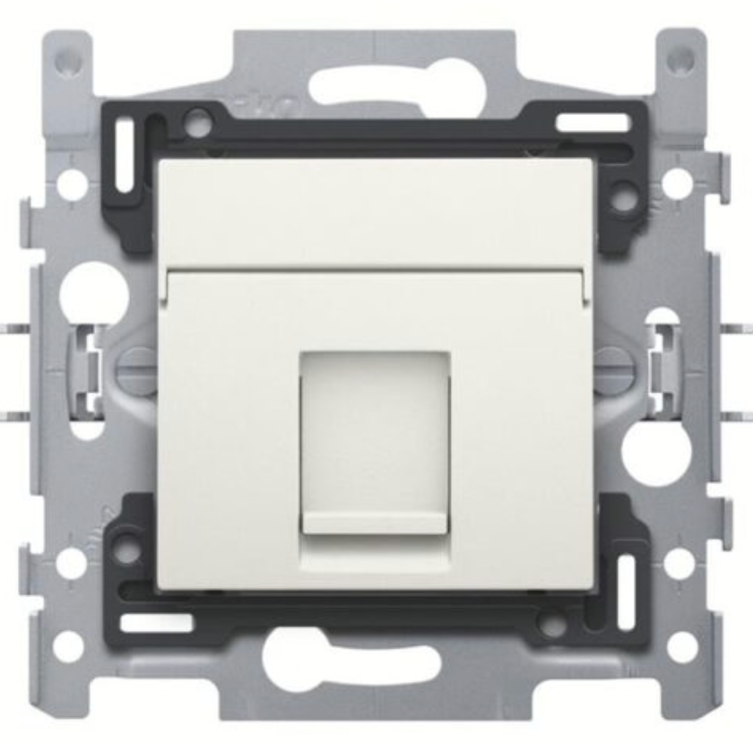 support-1xrj45-utp-cat5e-white