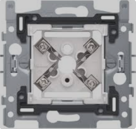 5-hole telephone socket base 170-09000