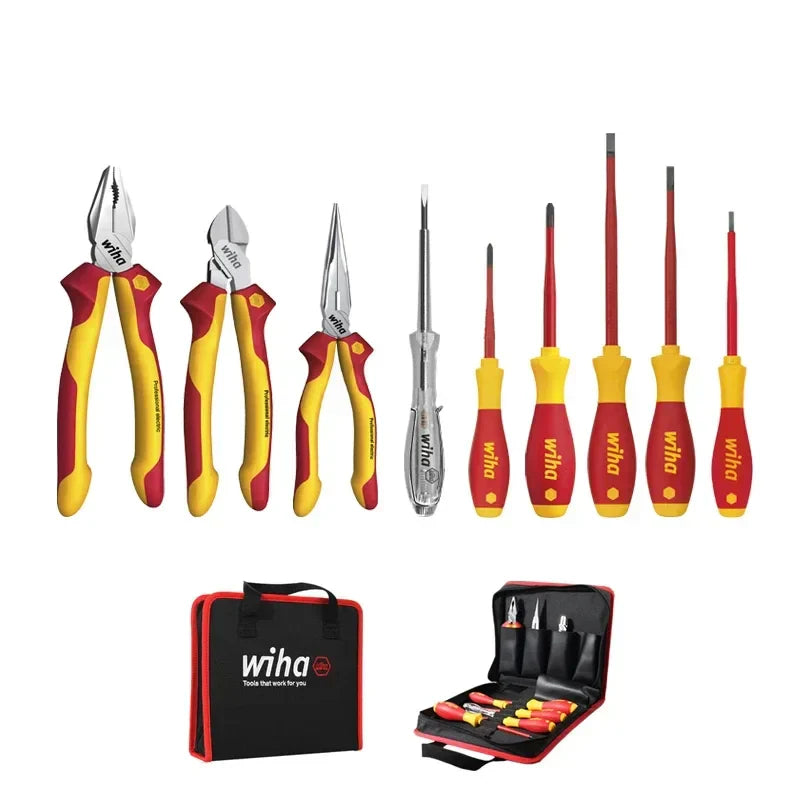 wiha-gereedschapsset-voor-geïsoleerde-tangen-en-schroevendraaiers-vde-1000v-inclusief-tas-nr-90012c-9-delig