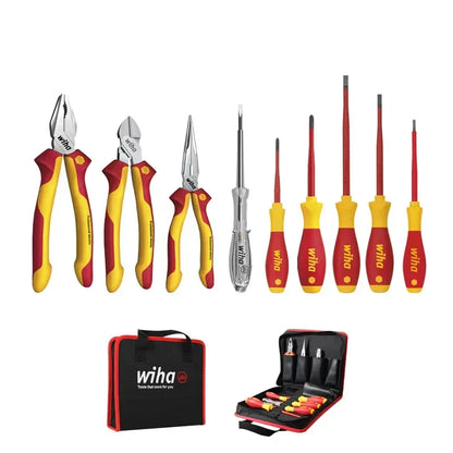 wiha-gereedschapsset-voor-geïsoleerde-tangen-en-schroevendraaiers-vde-1000v-inclusief-tas-nr-90012c-9-delig