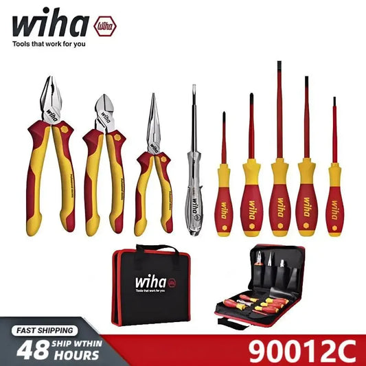 wiha-gereedschapsset-voor-geïsoleerde-tangen-en-schroevendraaiers-vde-1000v-inclusief-tas-nr-90012c-9-delig