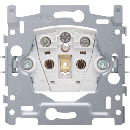 NIKO - 2P+T base socket with auto terminals, flush-mounting depth 28.5mm