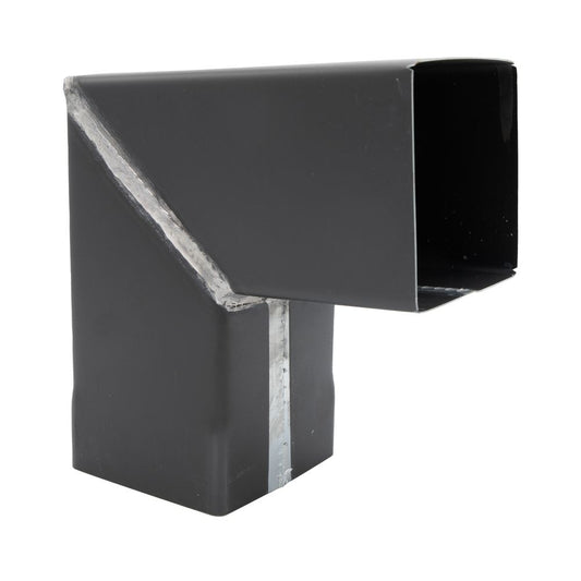 Coude carré 100 angle 87D noir
