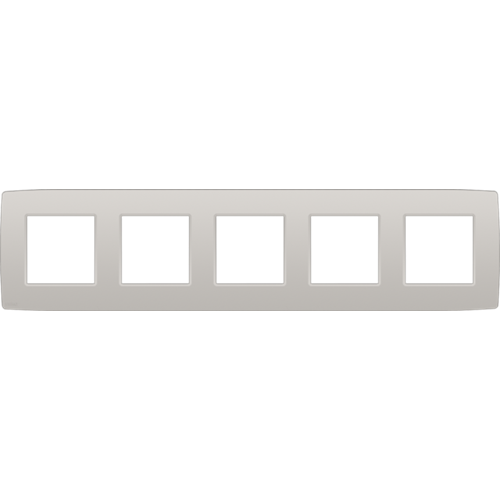 light gray horizontal quintuple plate