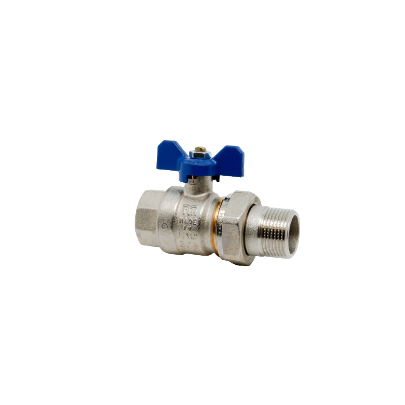 ball valve with 3-4-mf-blue connection